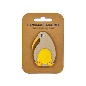 Fridge Magnets: Little Spotted Kiwi Wooden Magnet