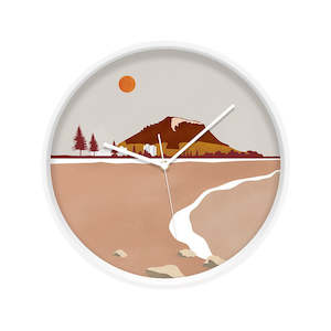 Mt Maunganui Landmark Wooden Frame Clock