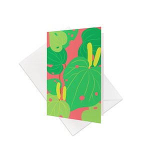 Bright Botanical Kawakawa Gift Card & Envelope (6 Pack)