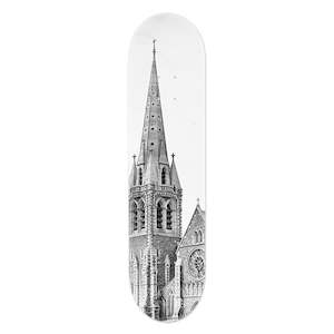 Schoolpickup: Christchurch Cathedral Skateboard Deck - Second