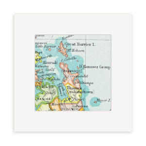 Coromandel Vintage Map Print