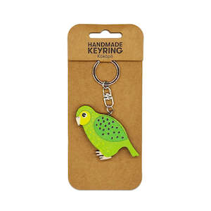 Keyrings: Kakapo Wooden Keyring