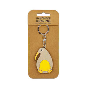 Little Spotted Kiwi Wooden Keyring