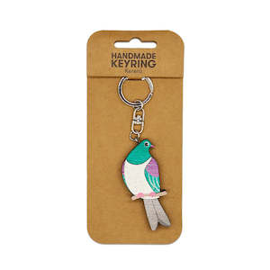 Kereru Wooden Keyring