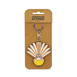 Keyrings: Fantail Wooden Keyring