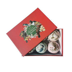 Box of Six Native Bird Christmas Baubles - Second