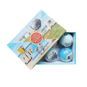 Samples Seconds Sale 2 0: Box of Six NZ Summer Christmas Baubles - Second