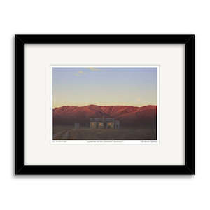 Samples Seconds Sale 2 0: Grahame Sydney - Moonrise at the Shearer's Quarters Small Art Print: Second Frame