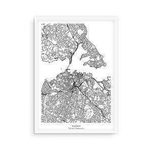 Nz Maps: Auckland Mapscape A2 Print