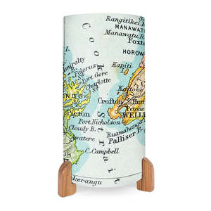 Nz Maps: Vintage Cook Strait Map Table Lamp