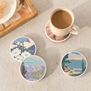 Coasters 1: Set of 4 Tourist Ceramic Coasters