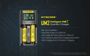 Nitecore UM2 Digital LCD Battery Charger Cell-Supply NZ