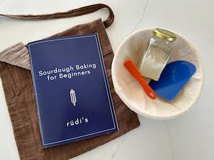 Celeste Mobile Bakery: CELESTE: Rüdi’s Sourdough Baking for Beginners Essentials Kit - INCLUDING a Rüdi's Bread Bag