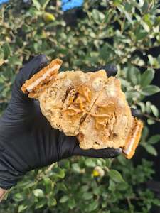 Stuffed Cookies: Biscoff & White Chocolate