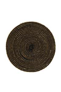 Kitchen & Table: Single Placemat Round - Simply Black