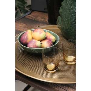 Ambretta Ridged Whiskey Glasses