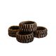 Bermuda Napkin Rings in Walnut Rattan