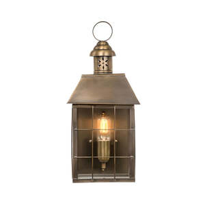 Outdoor Wall Light: Hyde Park Brass Sconce by Shady Lady
