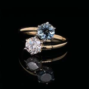 Custom Bespoke Archive: Aquamarine Toi et Moi - 0212