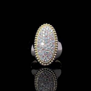 Pave Vintage Oval Band