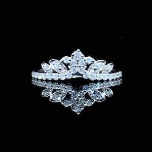 Moissanite Rings: Bella Contour Band
