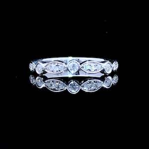 Daphne Vintage Band - Solid Sterling Silver