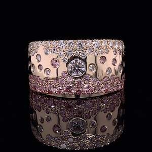 Wedding And Dress Bands: Diamond Pink Champagne on Ice