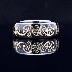 The Midnight Diamond Koru Ring