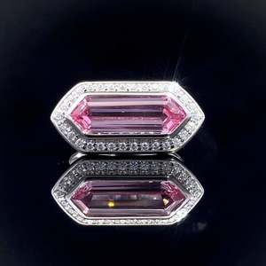 Coloured Gem Rings: Lab Sapphire & Moissanite