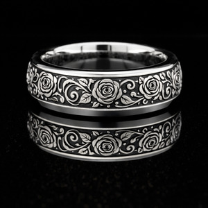 The Midnight White Rose