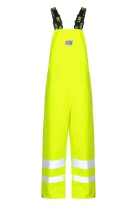 Nelson 656HVY PVC Hi-Vis COMMERCIAL RAIN GEAR Bib Pants - ANSI Class E / EN 20471 Stormline