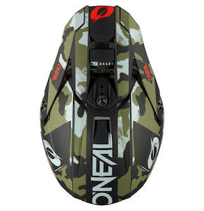 Helmets: O'Neal 5SRS CAMO Helmet - Black/Green