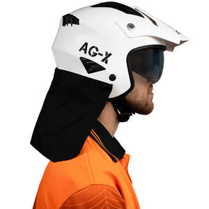 Helmets: RXT AG-X Farm Helmet with Neck Curtain - Solid Colours