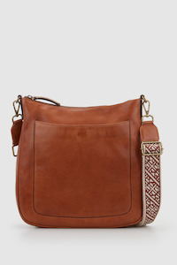 Pia Leather Large Crossbody Bag