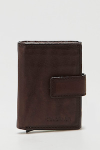 Mens Small Wallets: Tokyo Leather Pop Up CC Holder