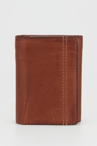 RFID Leather Trifold Wallet