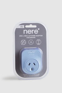 Travel Adaptors: USB/-C Power Adaptor Aus/Euro