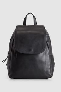 Sia Leather Flapover Backpack