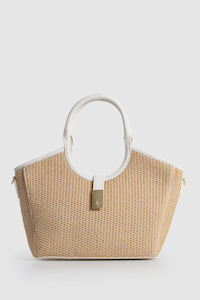 Alina Straw Grab Tote