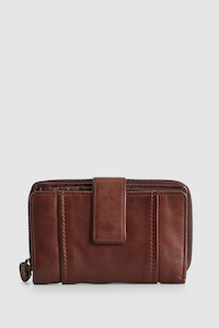 Leather Medium Tab Wallet