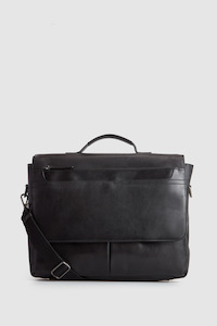 Mens Laptop Bags: Angus Leather Brief