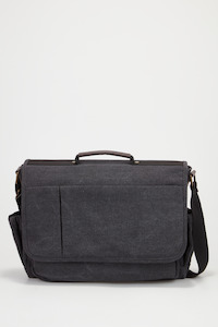 Mens Laptop Bags: Blake Canvas/Lea Trim Brief