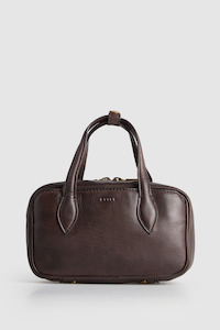 Leather Handbags: Lucia Leather Bowling Bag