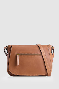 Leather Handbags: Cora Leather Flap Crossbody Bag