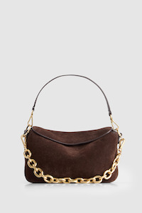Clara Leather Chain Mini Grab Bag
