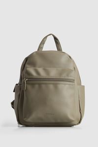 Womens Backpacks: PU Zip Pocket Backpack