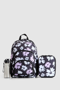 Womens Backpacks: Blue Juice Daisy Floral Backpack