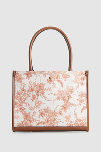 Womens Work Bags: Tropical Canvas Tote Bag