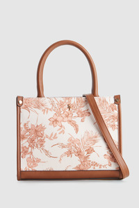 Womens Bags: Tropical Canvas Mini Tote
