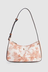Shoulder Bags: Tropical Canvas Shoulder Bag